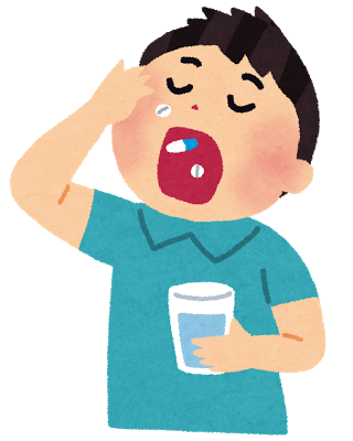 お薬を飲む